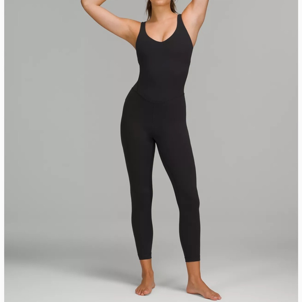Black Full-Length Bodysuit lululemon Align Bodysuit 25"